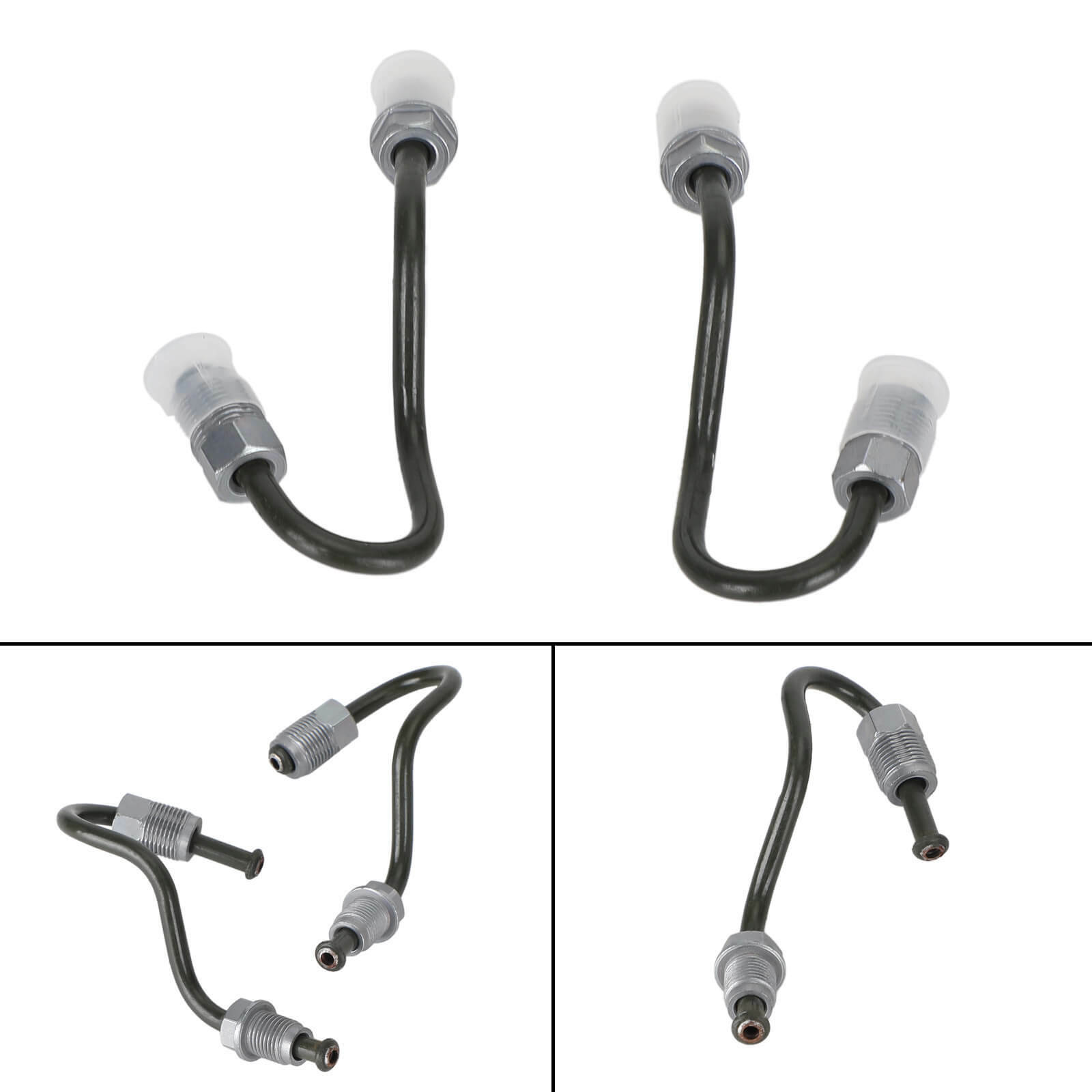 2x Rear Brake Line Pipe Brake Caliper 1K0611763E/K0611763F For Audi Seat Skoda