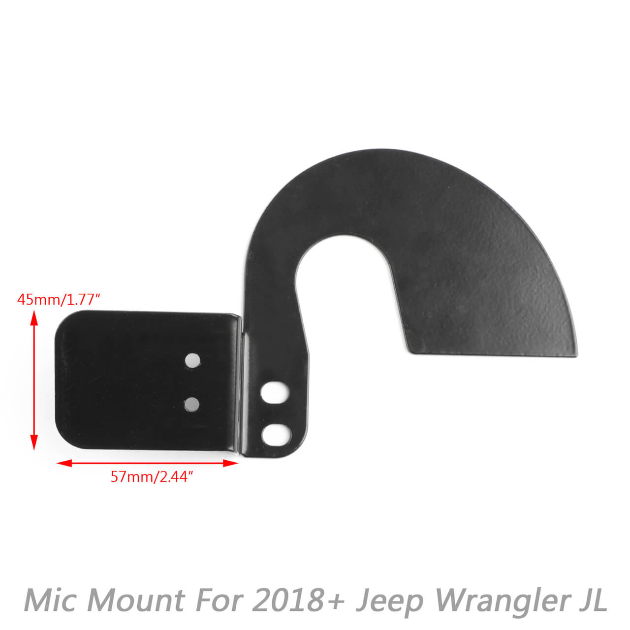 CB HAM GMRS Microphone Holder Grab Bar Mount for Wrangler JL 2018+ 75WXST