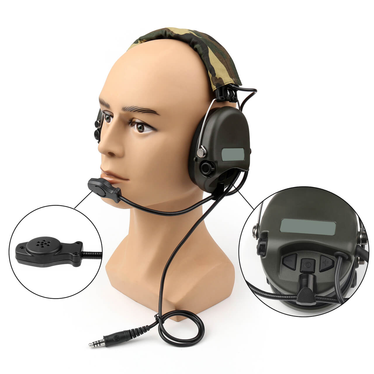 MSA SORDIN Noise Reduction Airsoft Comtac Military Combat Swat Tactical Headset