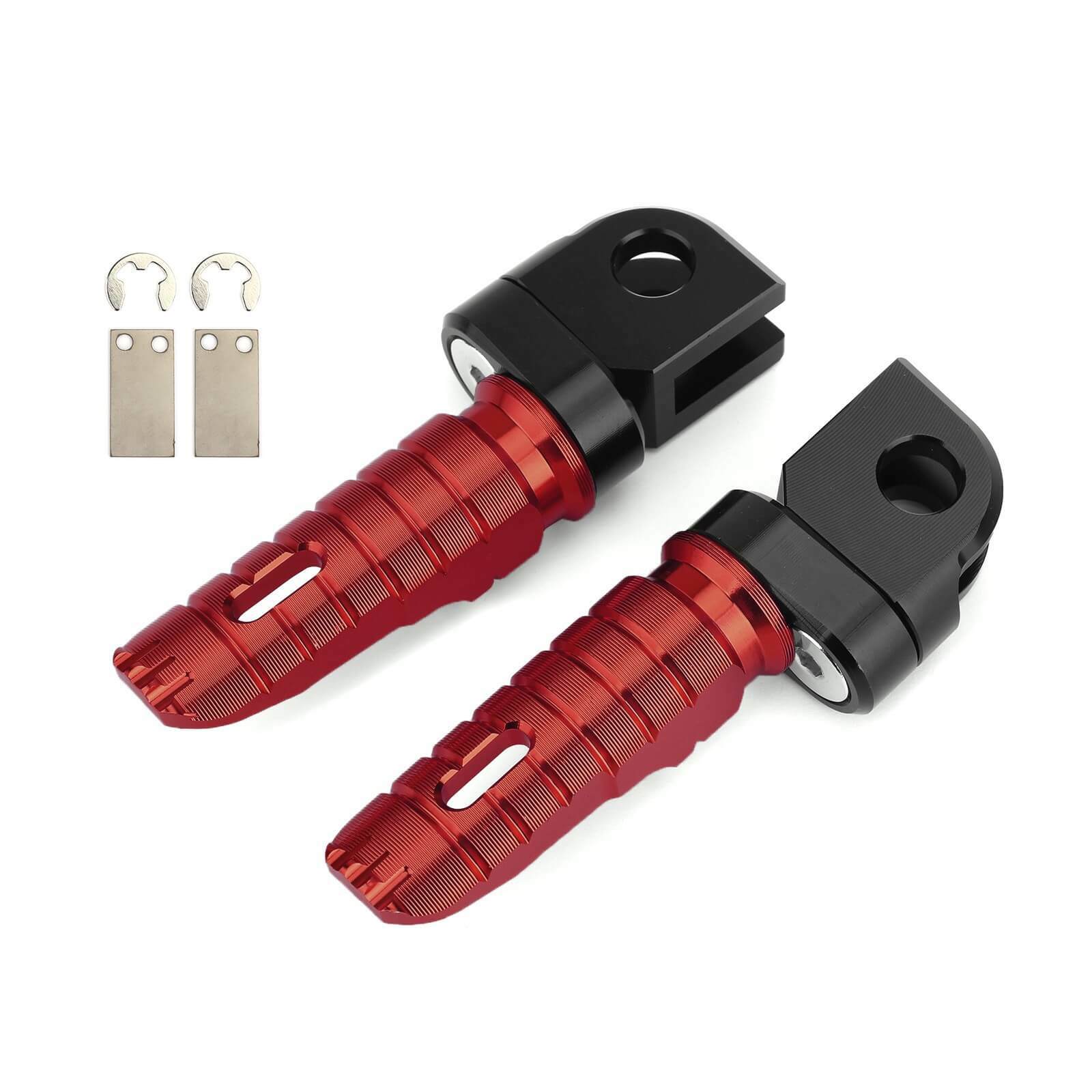 Front Footpegs Fit For KAWASAKI Z650 Z900 17-20 ER-6N 6F 09-16 ZX-10R 08-10 NINJA 650 250/R 1000/Z1000SX 12-20 Red 