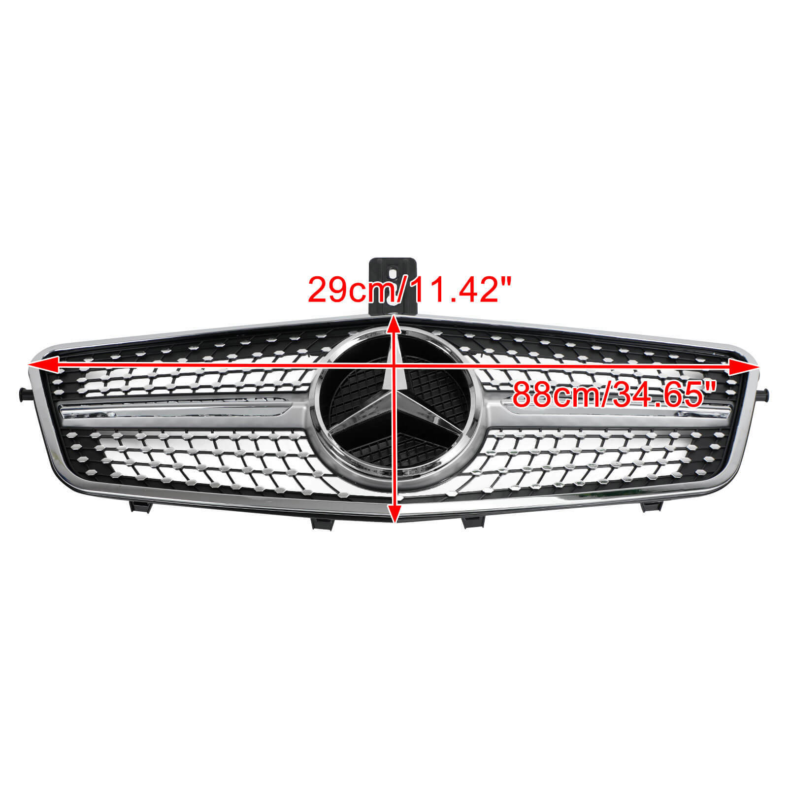 Diamond Front Grille Grill Fit Mercedes-Benz W212 E Class E350 E550 2010-2013