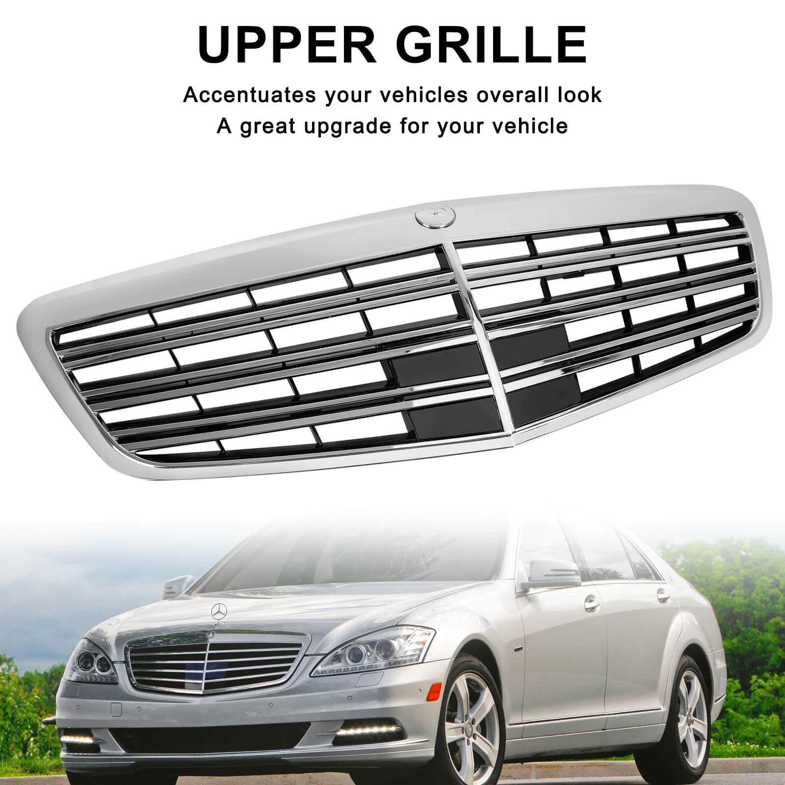 10-13 Mercedes Benz S-Class W221 S550 S600 S63 S65 AMG style Front Grille Grill