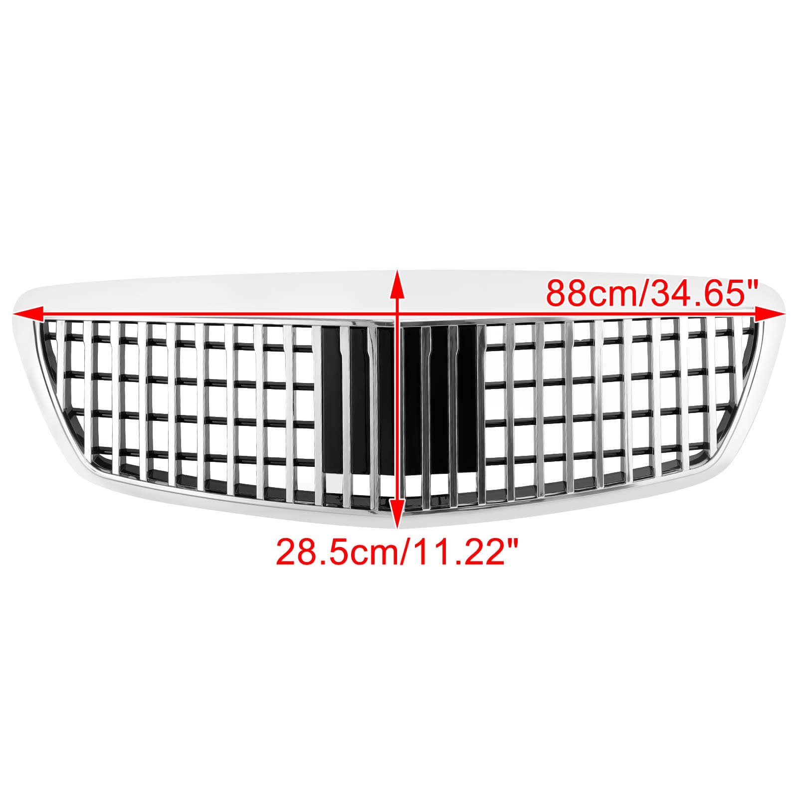 07-09 Benz S-Class W221 S550 S63 S450 MayBach Style Grille Grill Chrome