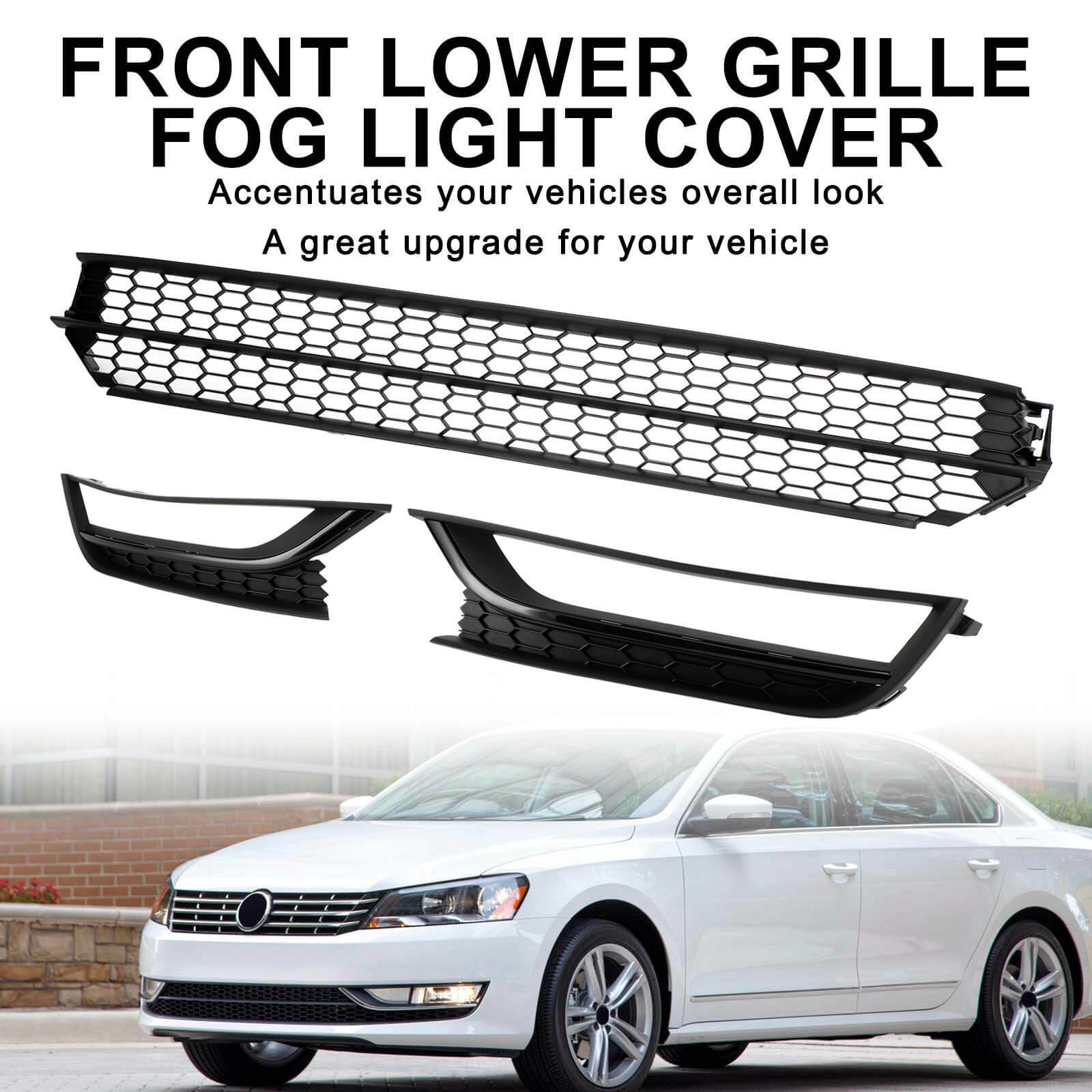 12-15 VW Passat Front Bumper Lower Grille Grill Fog Light Cover