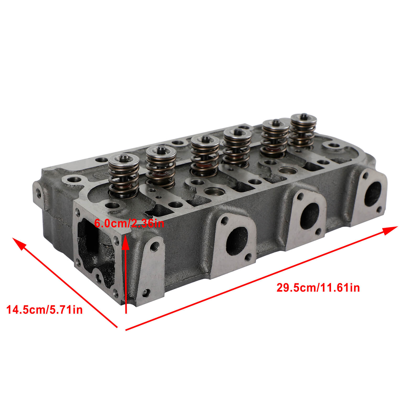 New "Complete" Cylinder Head Fits For Kubota D1105 Engine With Valves