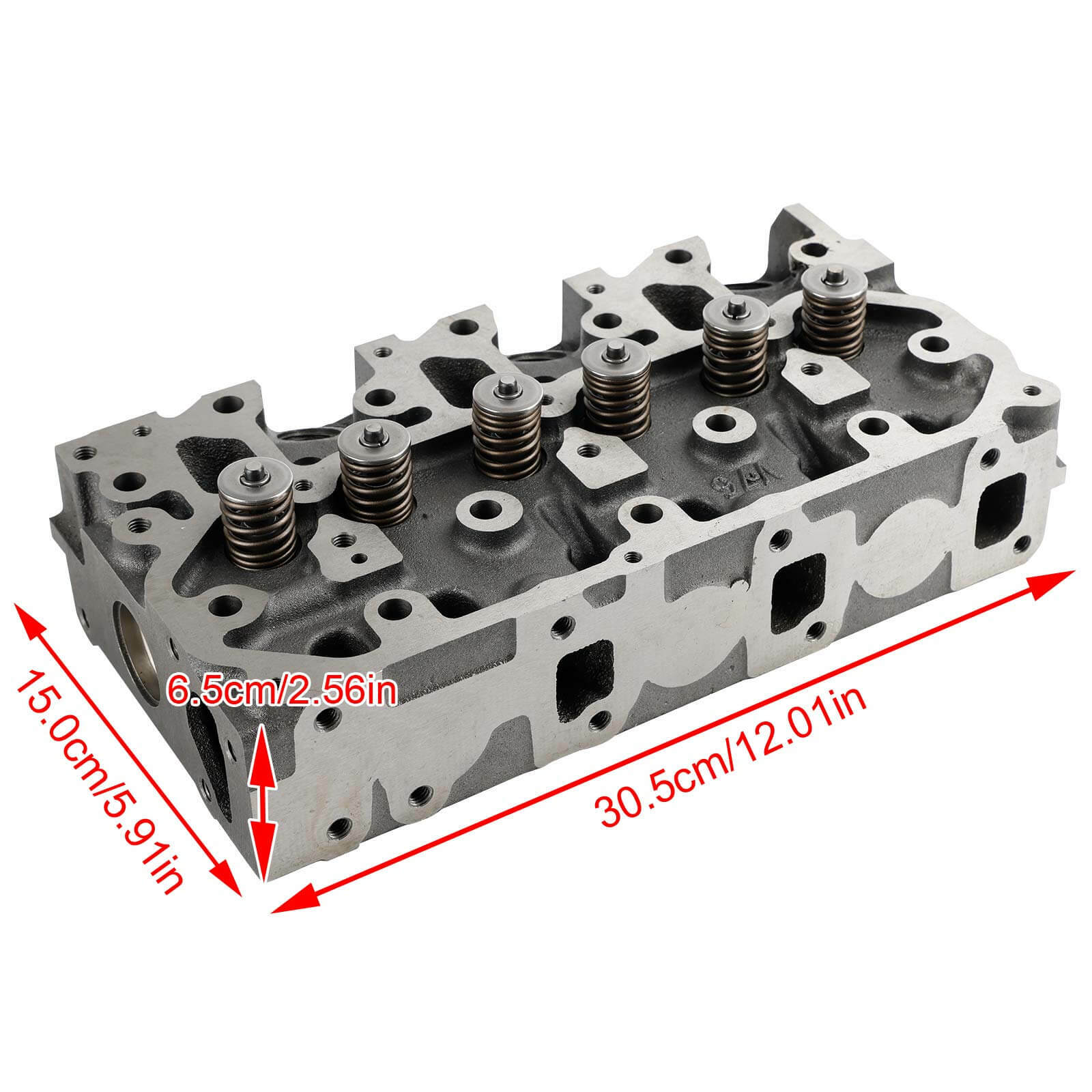 Complete Cylinder Head With Valve Spring & Full Gasket Kit For Yanmar 3TNV76 Engine
