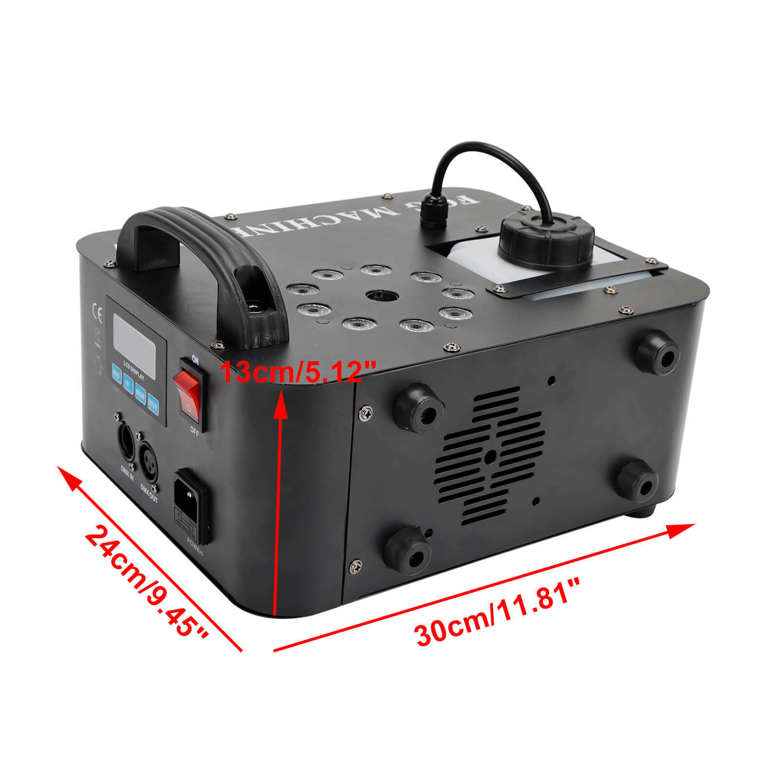 900W RGB LED Light Smoke Fog Machine DMX Stage Fogger DJ Spray Smoke Effect