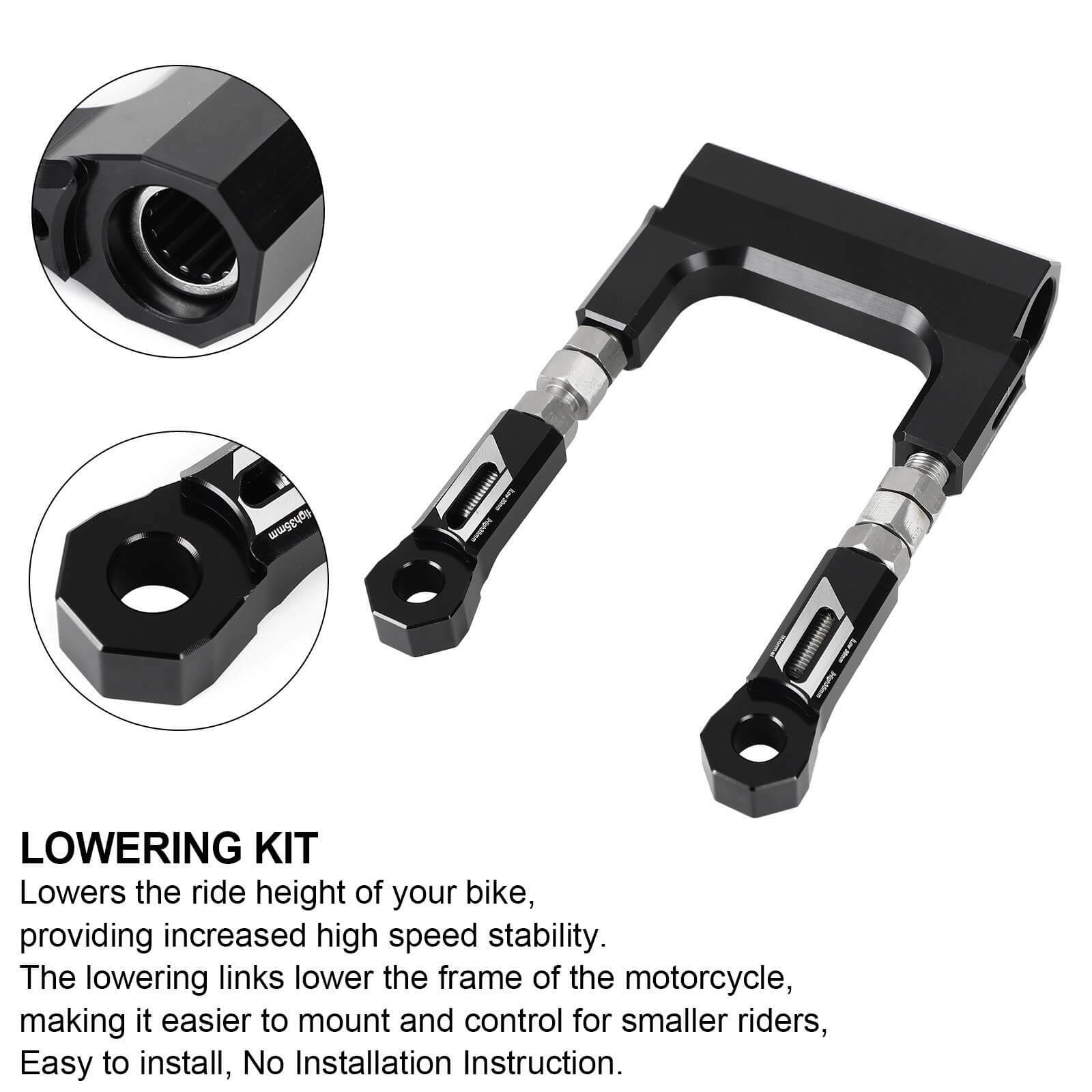 Rear Suspension Lowering Links Kit Fit BMW S1000R 2014-2016 S1000RR 2010-2013