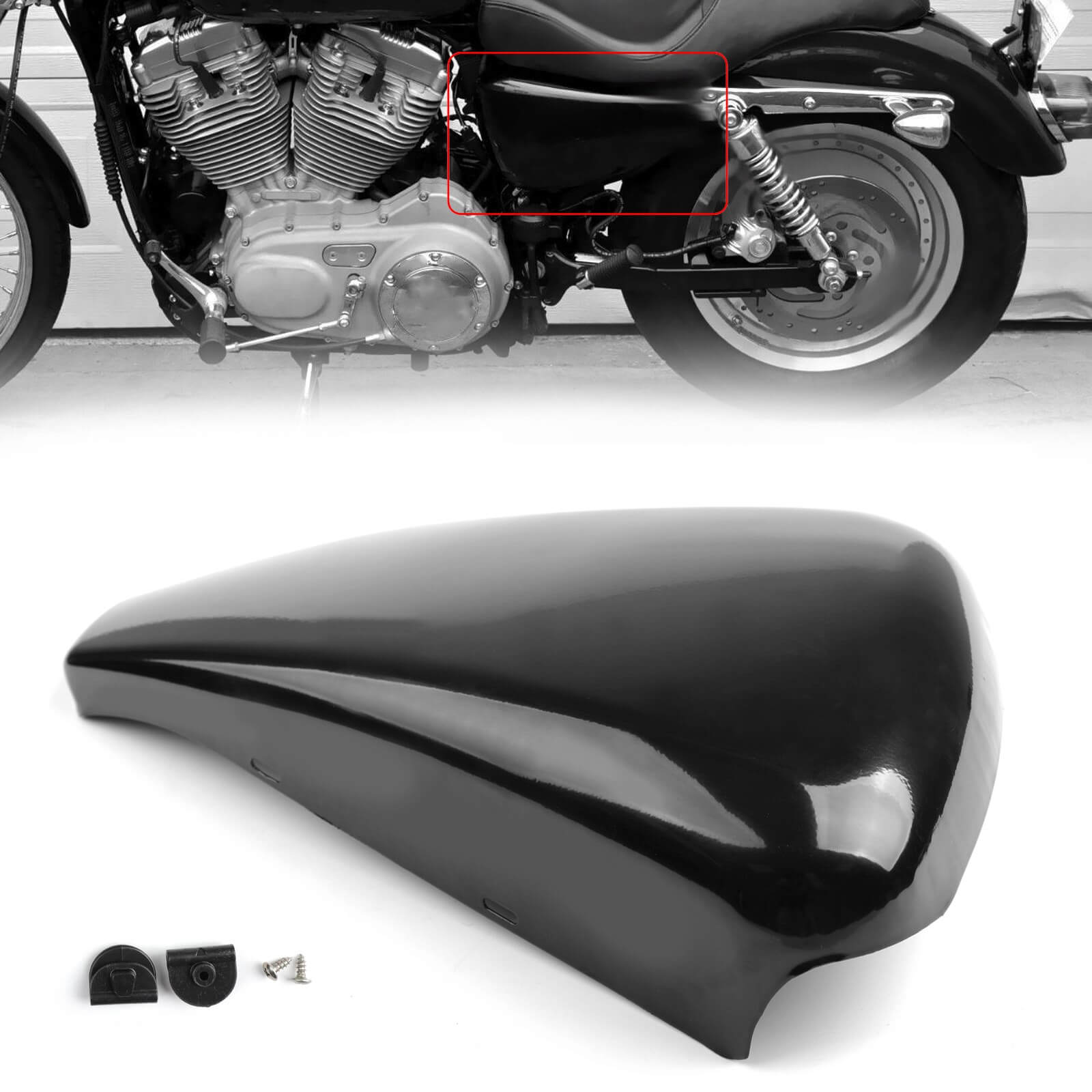 Left Side Battery Cover For Harley Sportster XL883 XL1200 2014-2018