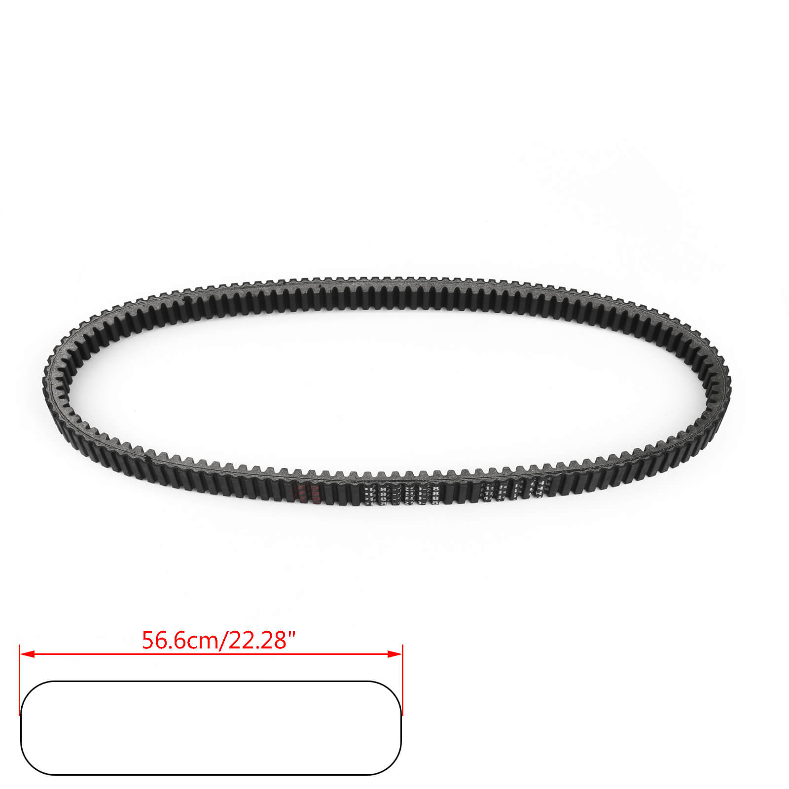 Drive Belt 23100-MCT-003 For Honda FJS 600 Silver Wing ABS (03-15) FSC600 SILVERWING SCOOTER (02-13) Black