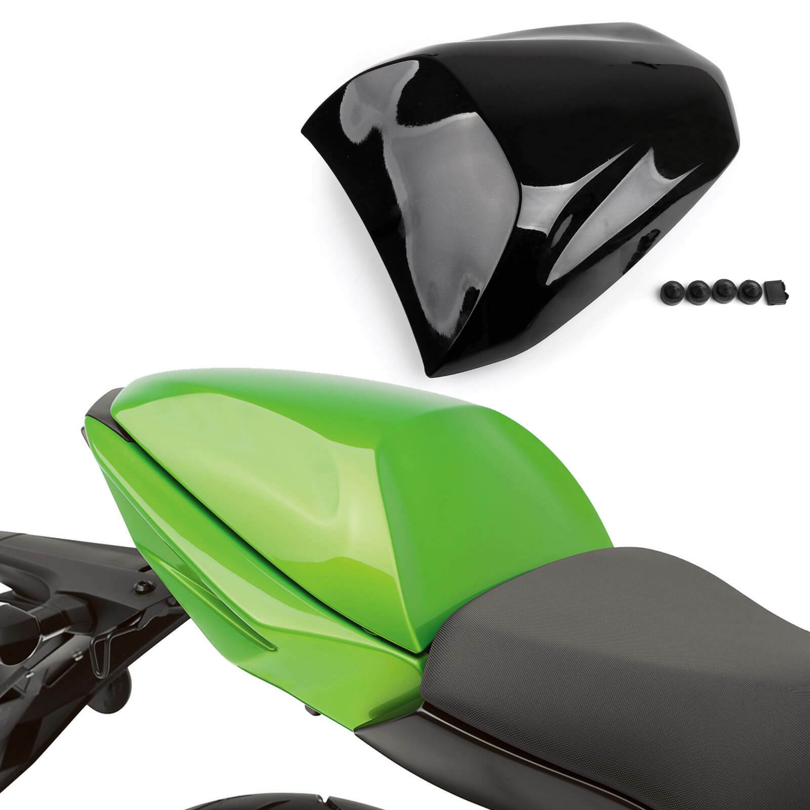 Rear Pillion Passenger Seat Cover Cowl For Kawasaki NINJA 650(ER6F ER6N) (12-16) NINJA 400 (14-16) Black 