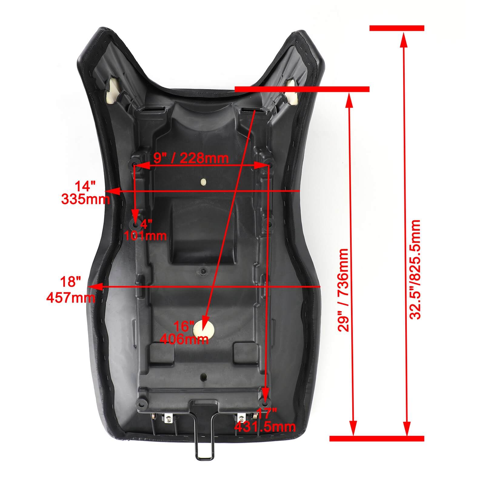 Complete Seat Fit for Polaris Sportsman 500 05-13 700 05-07 Forest 800 12-14 Black