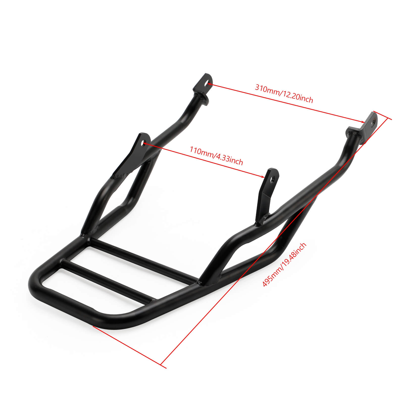 Rear Luggage Rack Black Carrier Support For Scrambler 1200 XC XE 2019-2023