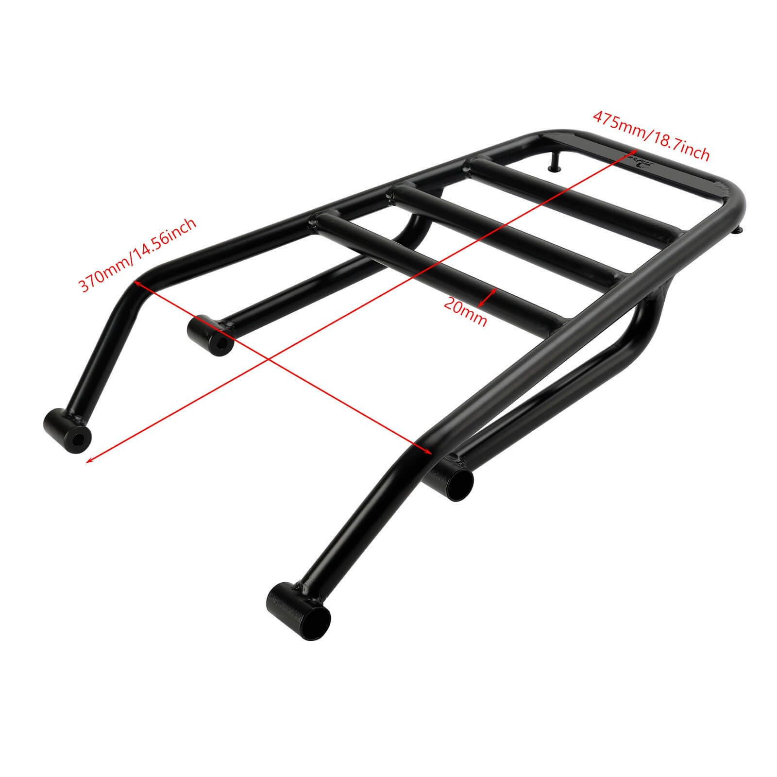 Black Rear Rack Luggage Carrier Fit for Honda CL 250 300 500 SCL 500 2023-2024