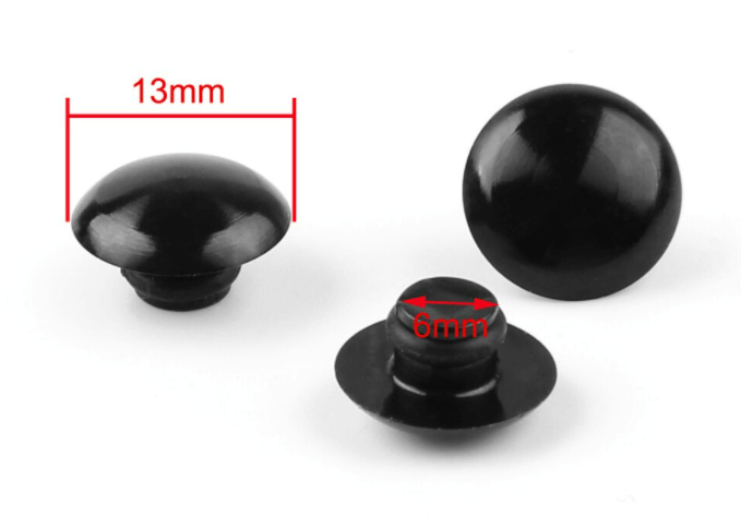 Hex Socket Bolt Screw Nut Head Cover Cap M8 8MM Universal, Black