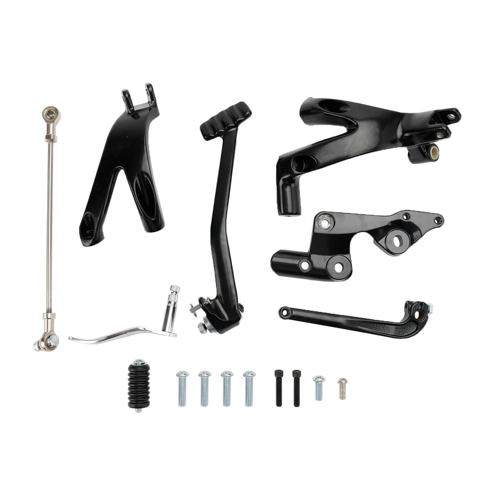 Black Forward Control Kit Fits 2018 and up Softail Street Bob & Low Rider models 