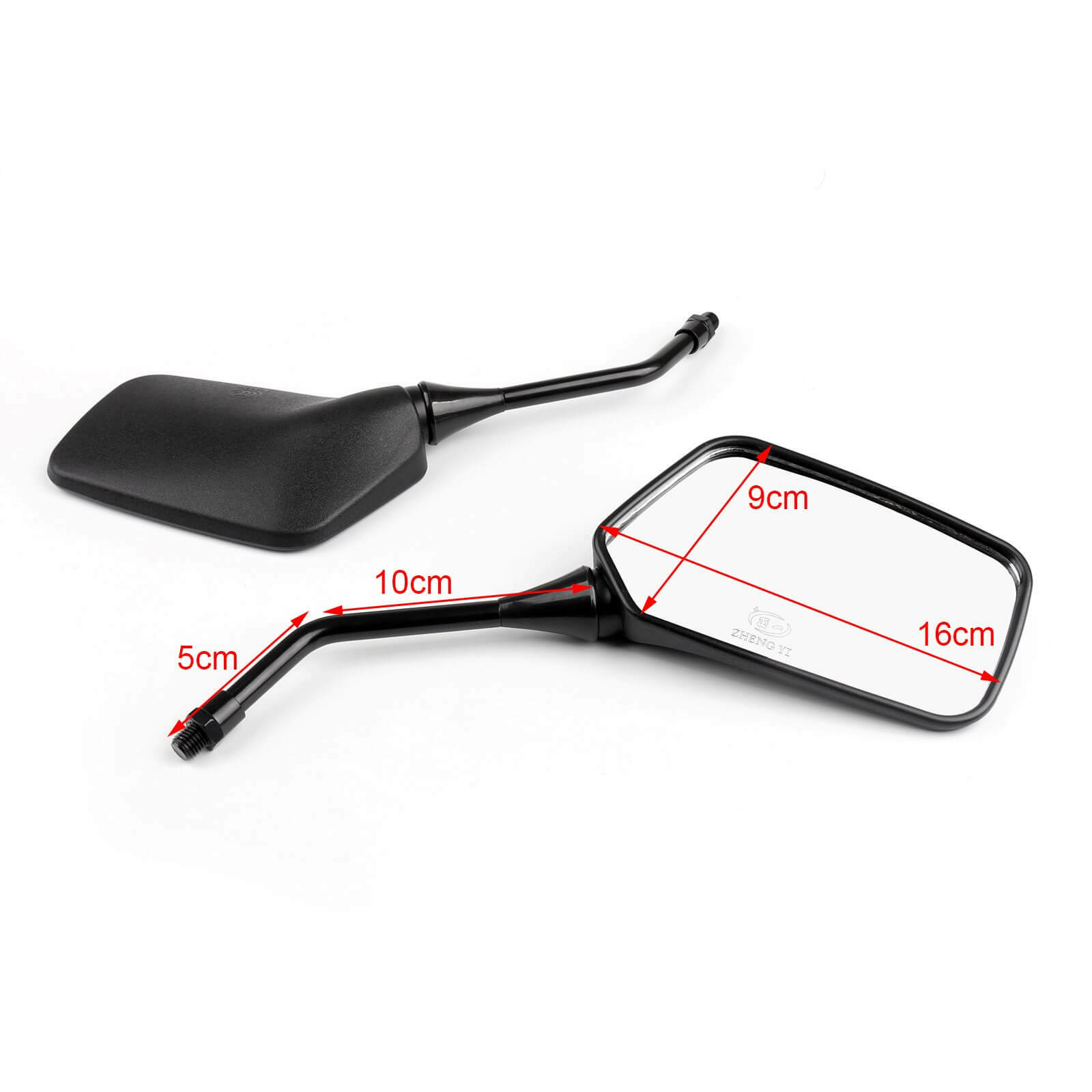 1 Pair Rear View Mirrors(left&right) For Honda CB250 Nighthawk 1991-2008 NX125 1988-1997 NX650 1988-1999 Black 