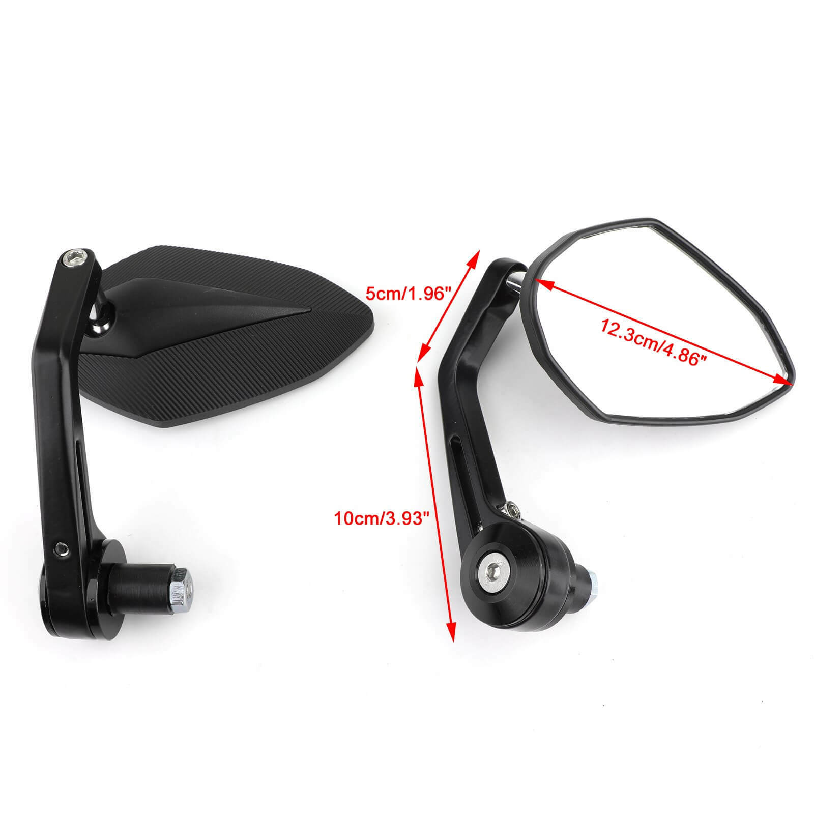 Sportbike 7/8" Handle Bar End Mirrors Universal Gold