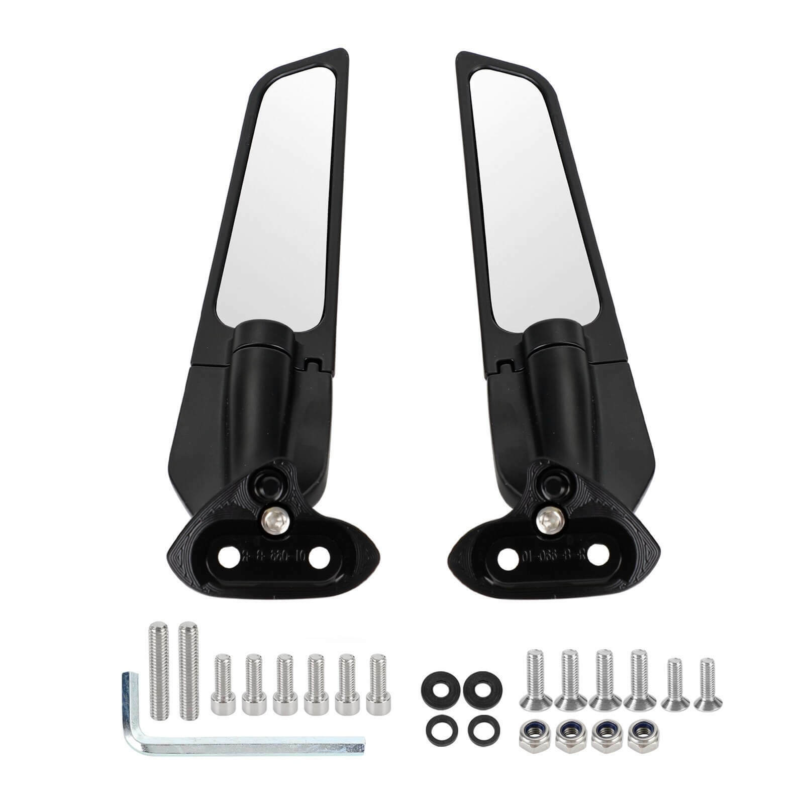 15-19 Yamaha YZF R1 R1M Adjustable Wing Fin Rearview Mirrors 