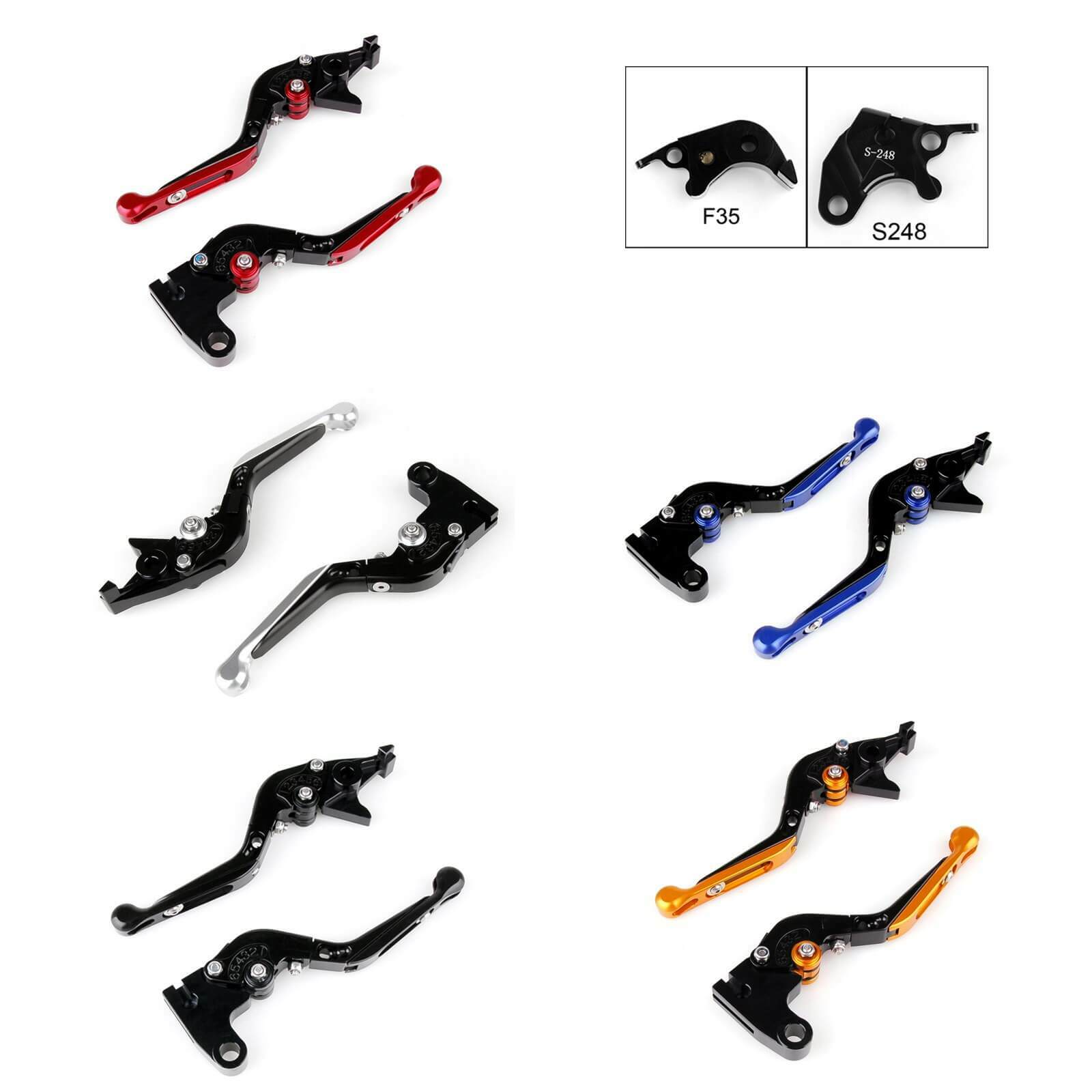 Staff Length Adjustable Brake Clutch Levers Suzuki GSXR600 2004-2005