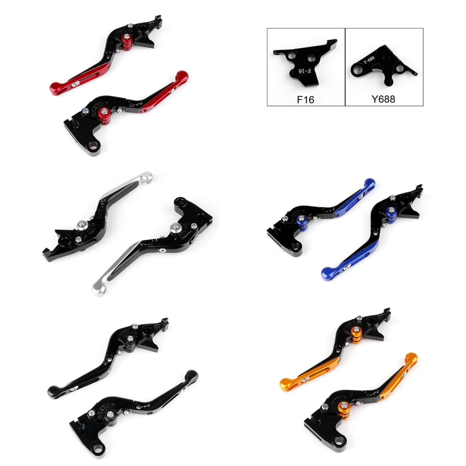 Staff Length Adjustable Brake Clutch Levers Yamaha FZ07 MT07 MT-07/FZ-07 2014-2017