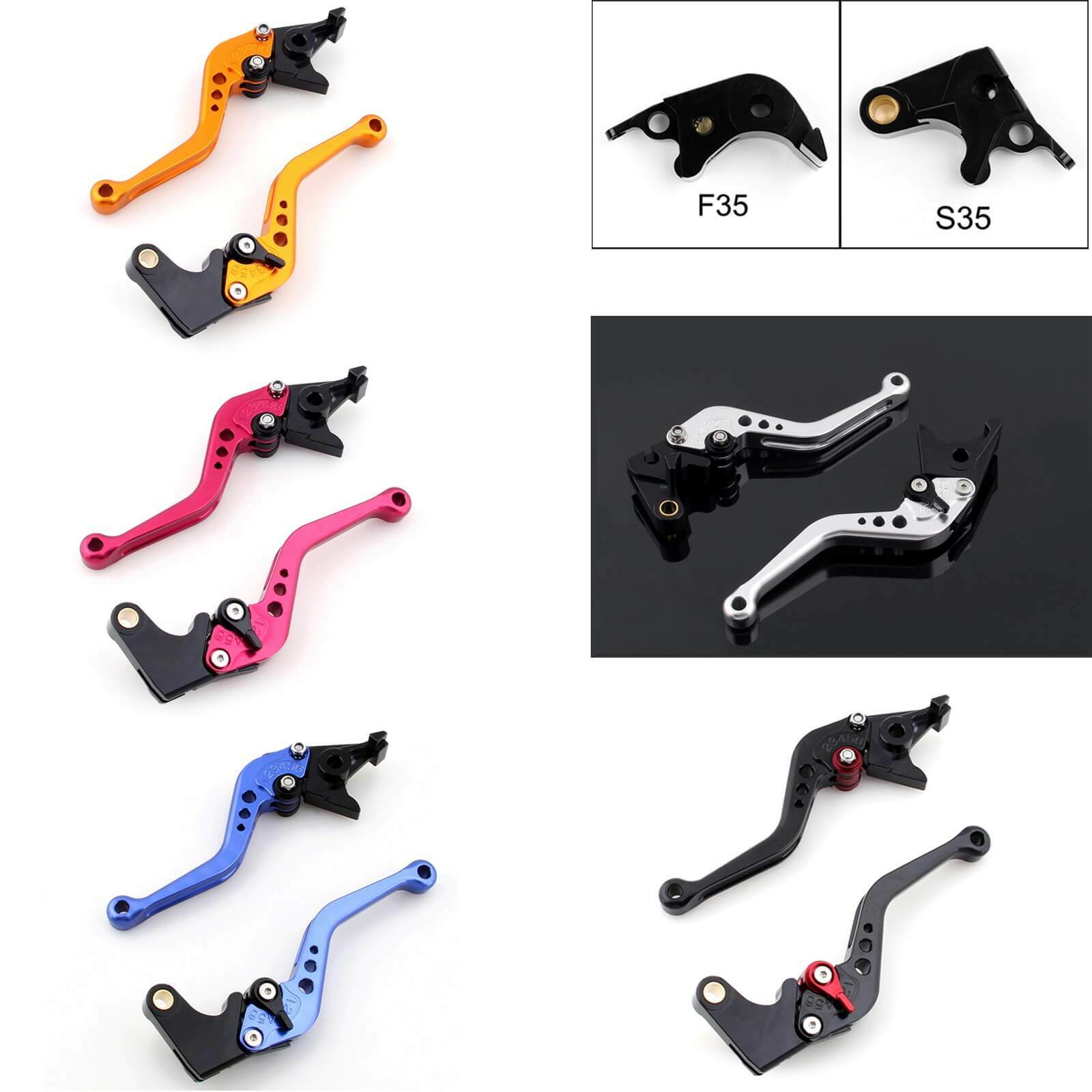 Shorty Adjustable Brake Clutch Levers Suzuki GSXR750 2006-2010