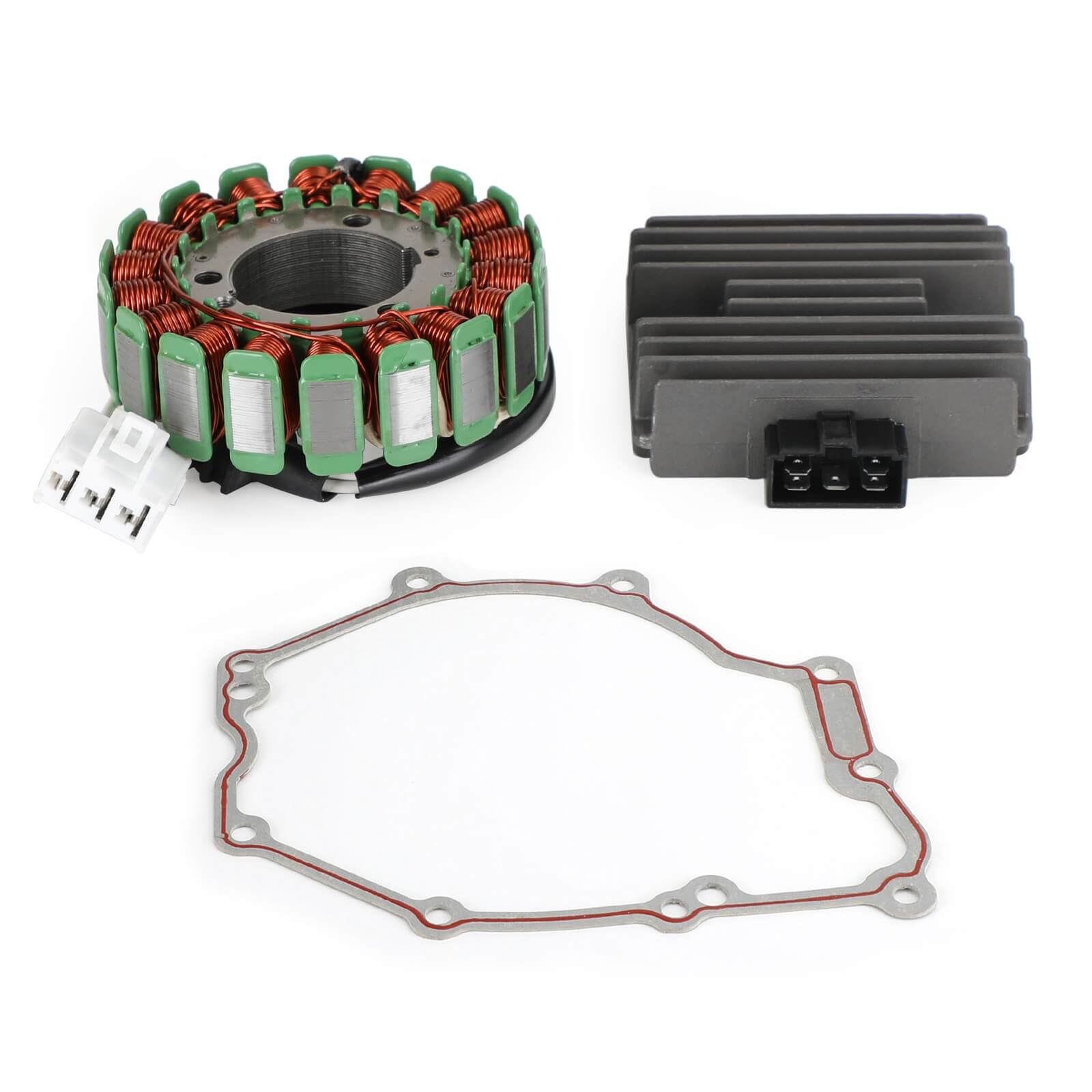 Magneto Coil Stator Voltage Regulator Gasket Assy Fit for Yamaha FZ6 FZ6R 09-17