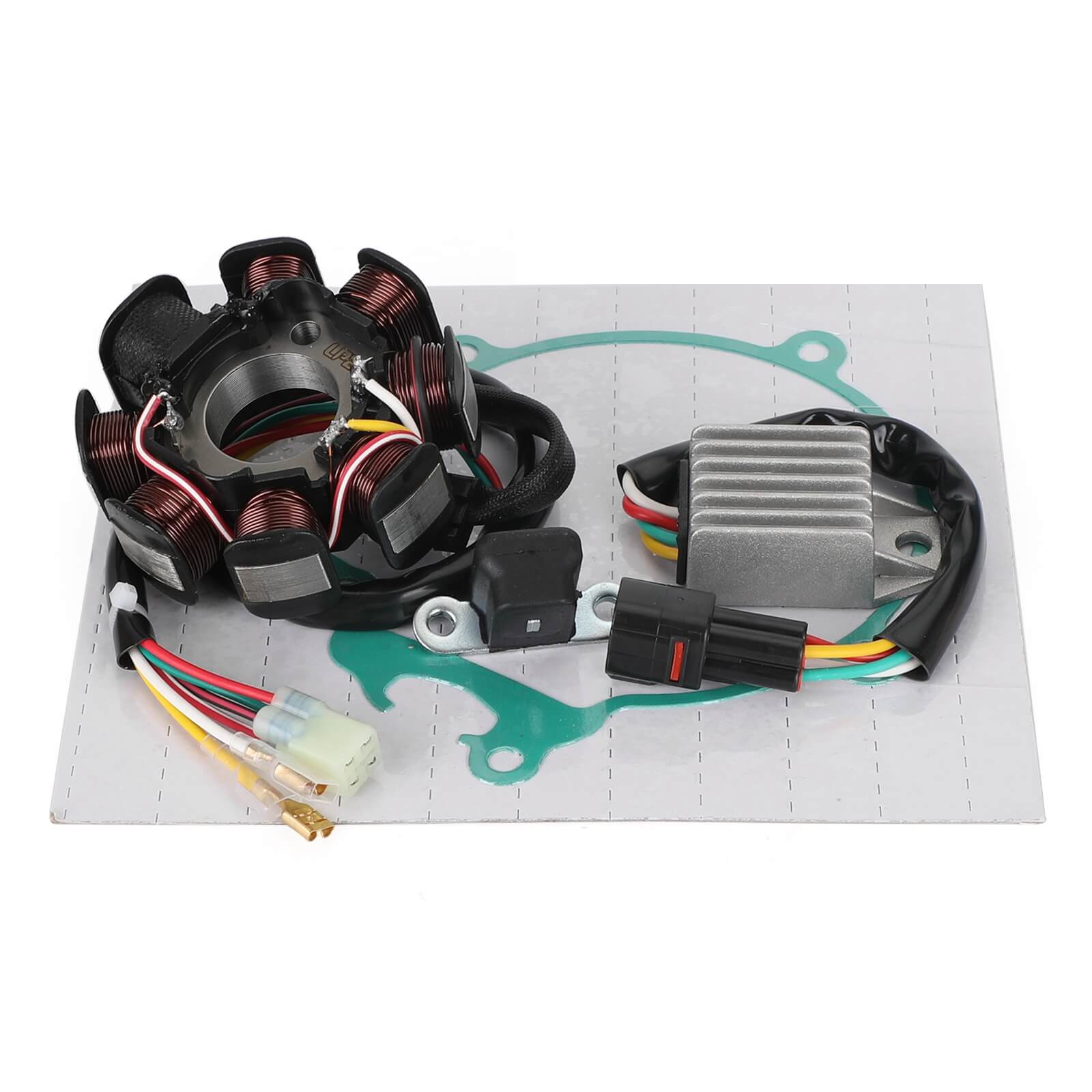 Magneto Coil Stator + Voltage Regulator + Gasket Assy Fit for 250 XC 250 XC-W 09-16 300 EXC Factory Edition 2011/2015