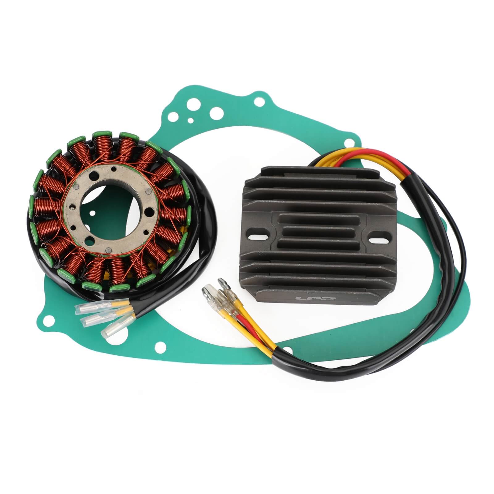 Magneto Coil Stator + Voltage Regulator + Gasket Assy Fit for Suzuki GS450L 1981-1988 GS450S GS450E 1980-1988 GSX400E 1984-1986