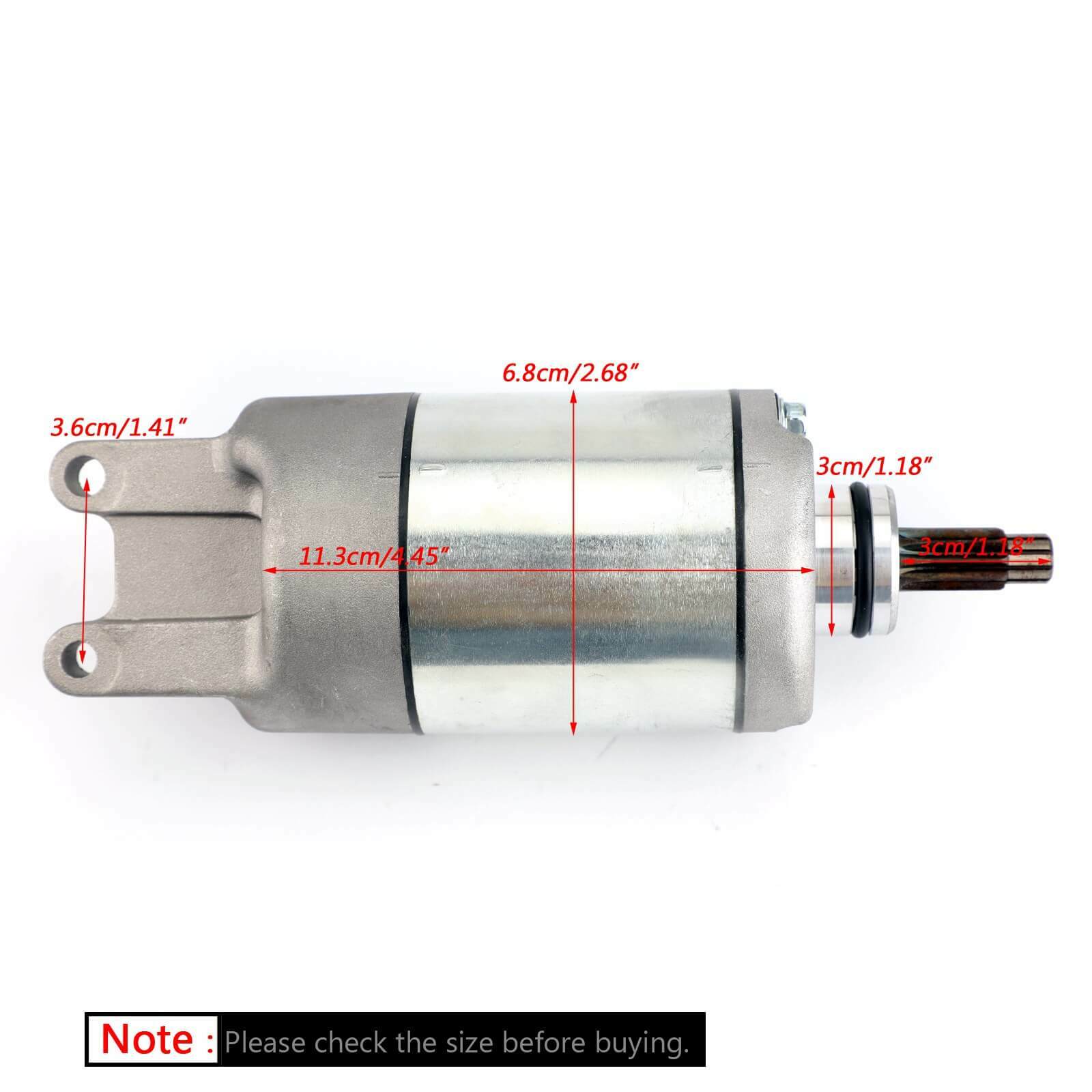 Electric Starter Motor for Honda TRX300 Sportrax 300 X 2009 31200-HM3-671 Silver