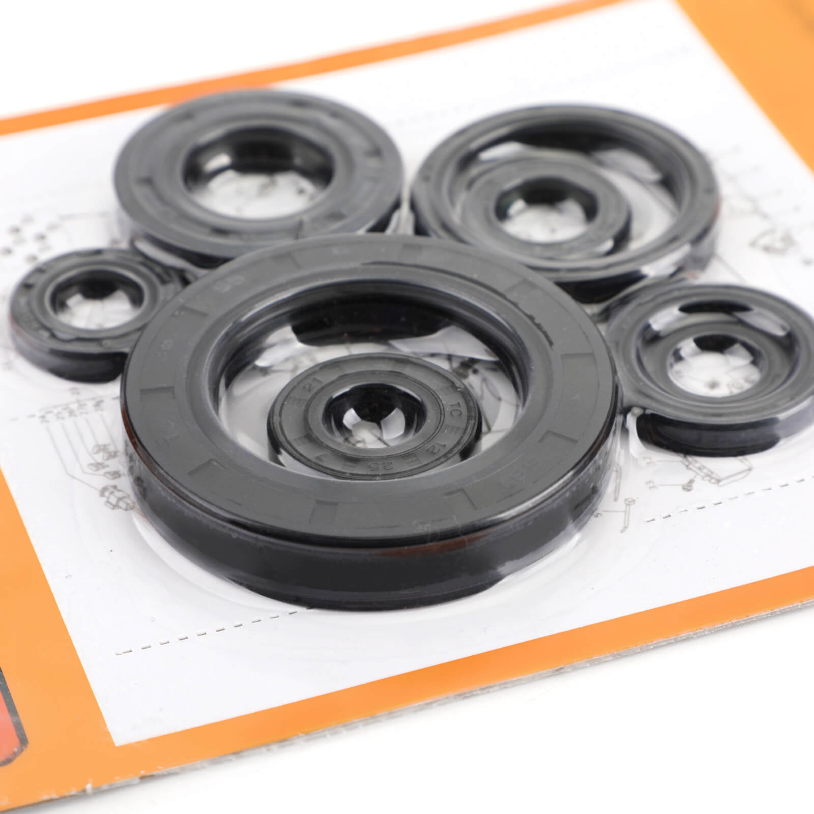 8pcs Engine Oil Seal Kit Set for Honda CR250R 92-01