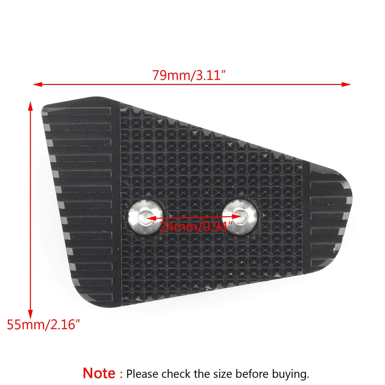 Rear Foot Brake Lever Pedal Extension Enlarge Pad Extender Fit For BMW R nineT Scrambler Urban 17-20 Black