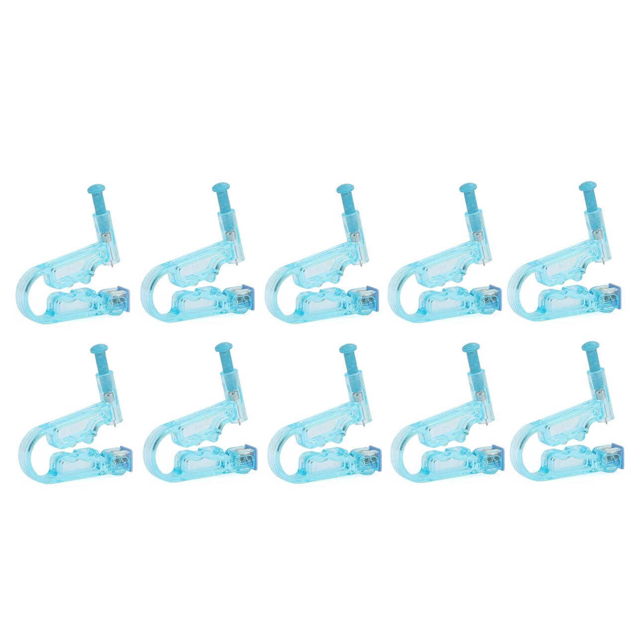 10pcs Disposable Ear Studs Piercing Gun Ear Stud Unit Piercer Tool Kit