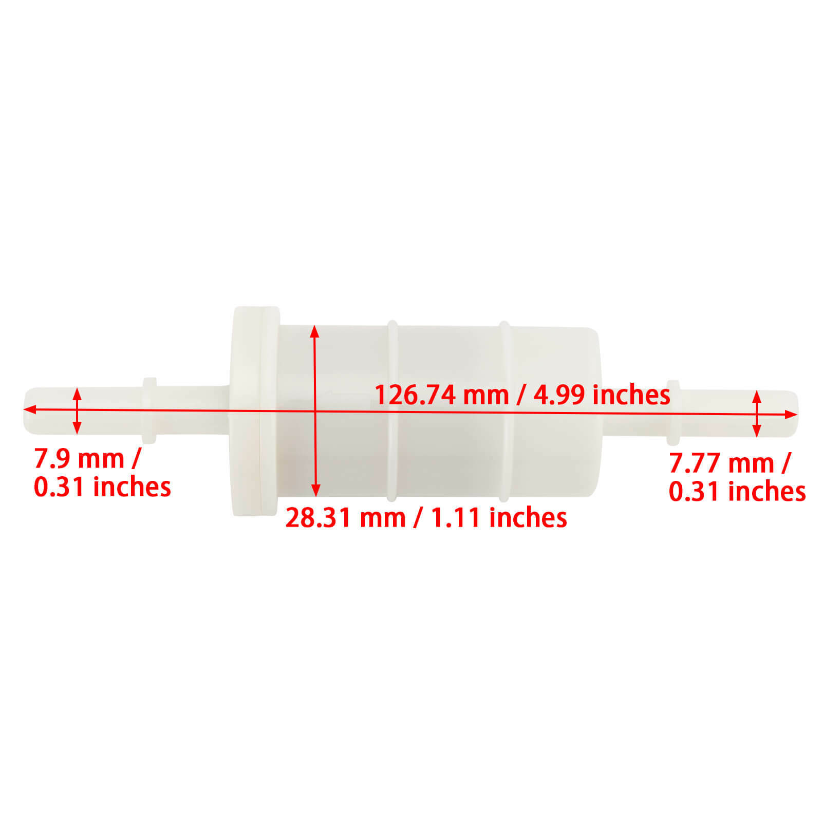 In Line Fuel Filter for Mercury 4-stroke 30HP 35HP 40HP 50HP 60HP 65HP 75HP 85HP