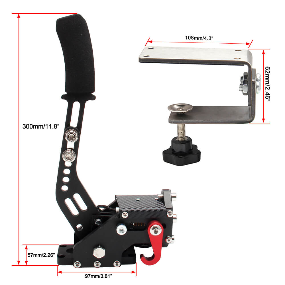 14Bit USB Handbrake for Racing Games Steering Wheel Stand G27/G29 G920 PC  Black - Mad Hornets