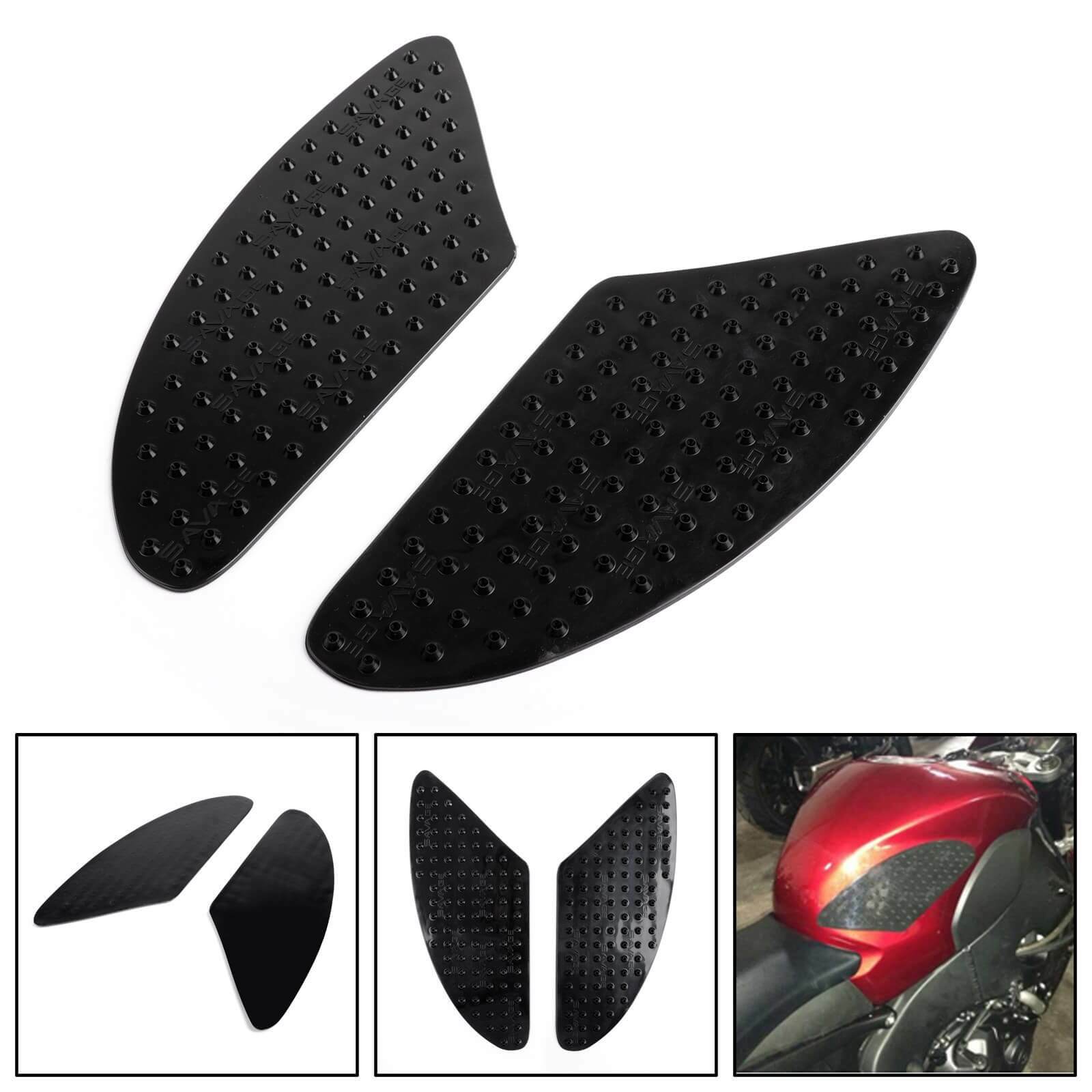 Tank Traction Pad Side Gas Knee Grip Protector Yamaha FZ1 FAZER (01-05) FZ1 FAZER (06-13) FZ8 N/S (12-13) R1 (07-08) R6 (08-12) Black
