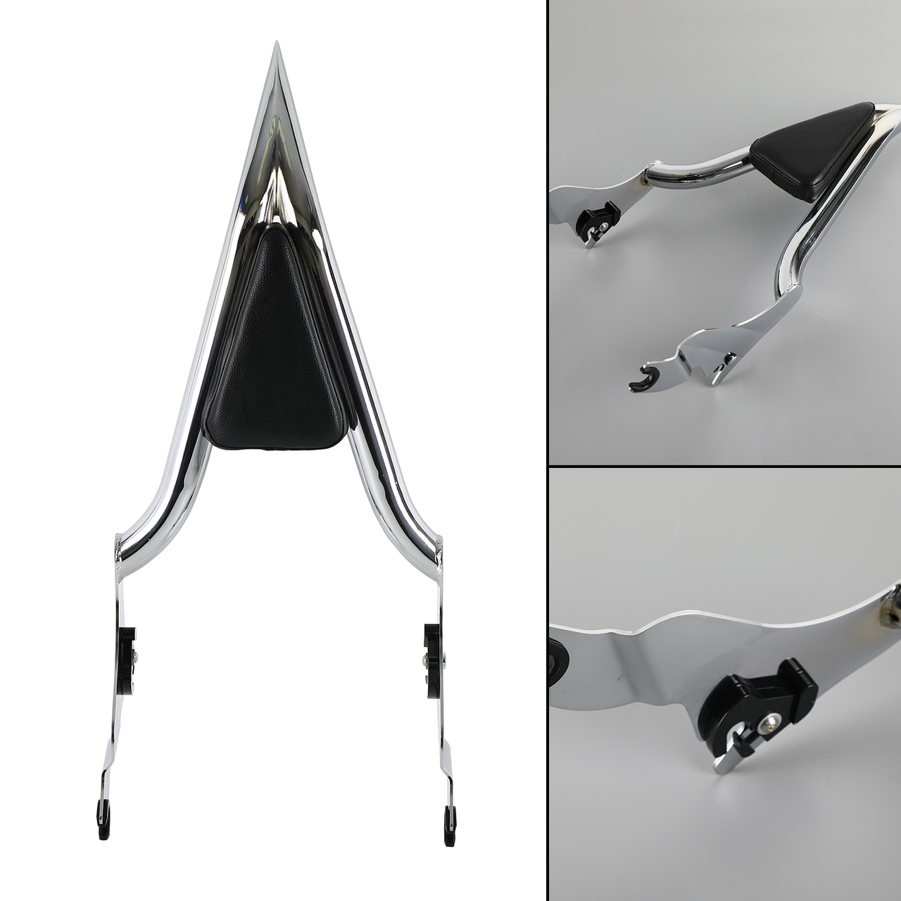 Passenger Sissy Bar Backrest Fit for Harley CVO Road Glide / Touring Road King / Road Glide / Street Glide 2009-2020 Chrome