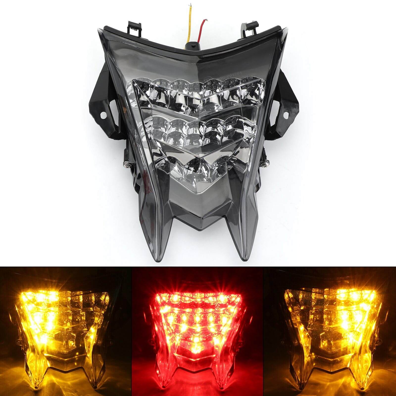 Rear LED Turn Signal Tail Light Integrated Lamps Fit For BMW S1000RR S1000RXR 09-18 S1000R 14-16 Smoke