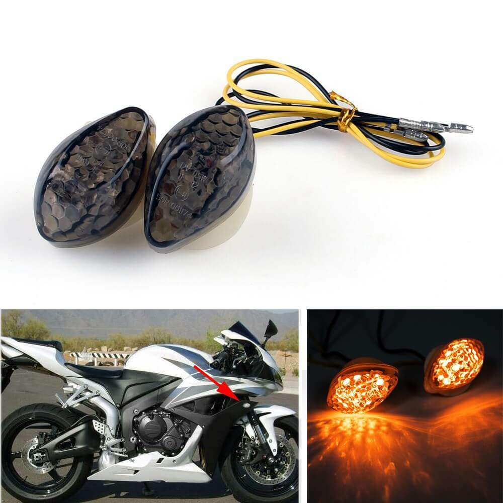 LED Turn Signals Honda CBR 600 1000RR 2004-2013 CBR954 2002-2003 CBR929 F4i F4 Smoke