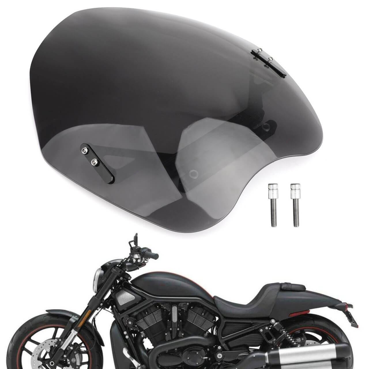 Windshield Windscreen For Harley VRSCF V-ROD MUSCLE 09-17 Gray