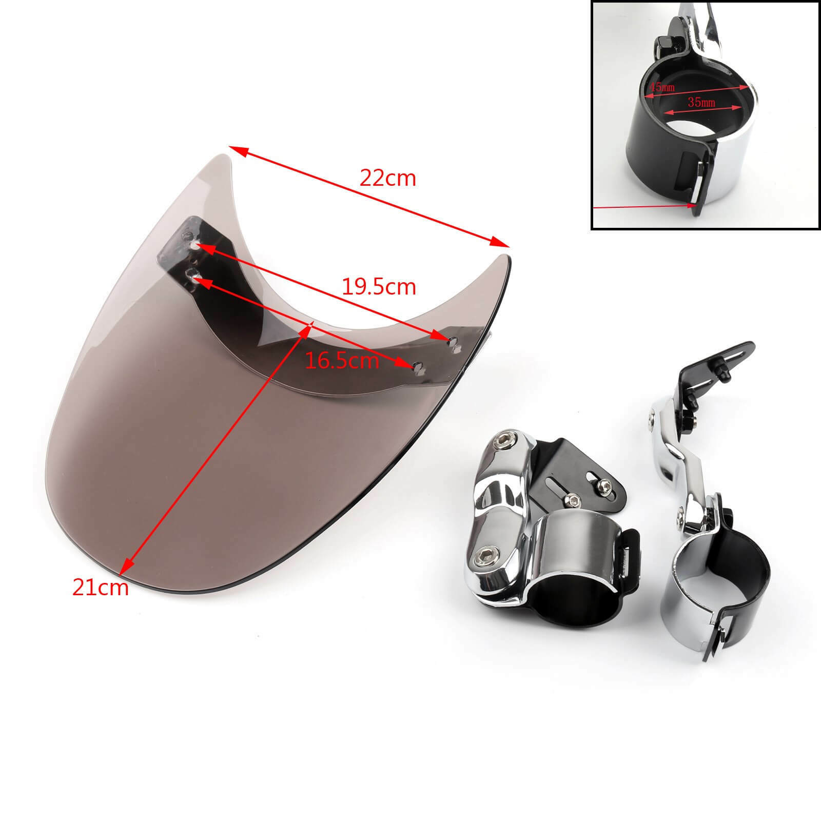 Fly Screen Windscreen Windshield Suzuki Boulevard Intruder Savage VL GZ LS VS, Smoke