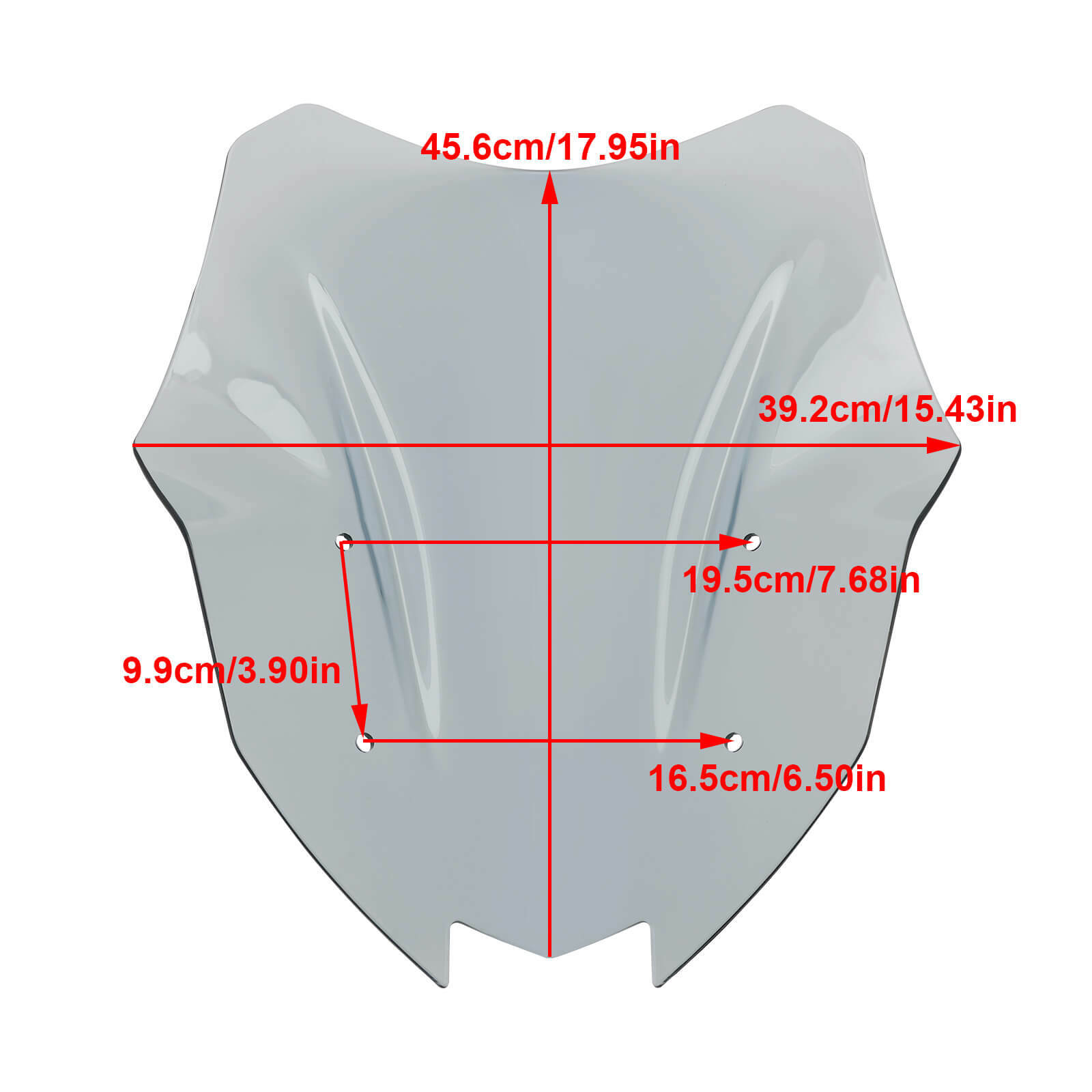 Windshield Windscreen for Kawasaki Versys 650 2022-2023 Gray