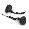 Bullet LED Turn Signals Indicators universal Custom, Matt Black