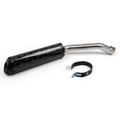 Carbon Fiber 2 Colors Exhaust Pipe Slip-On Muffler Kawasaki ZX-10R ZX10R NINJA (2008-2010) Black