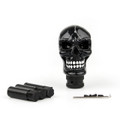 Universal Resin Manual Operation Car Truck Gear Shift Knob Skull Head Black