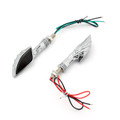 Skeleton Hand Arm LED Indicators Turn Signals Universal Fit Custom Chopper, Chrome Smoke Lens