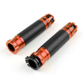 7/8" 22MM CNC Grips Aluminum Sport Racing Bike Handlebar Gel Grips, Orange