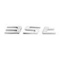 Letter 35T Sticker Rear Decal Emblem Jaguar F-PACE, Chrome