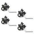 4Set RB-400 Mini Antenna Bracket Mobile Radio Antennas Car Mount Brackets Black