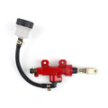 Rear Master Cylinder Hydraulic Brake Pump Fluid Reservoir Universal, Red